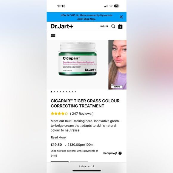 Dr.Jart Cicapair Color Correcting Treatment *UK VERSION* 15ml BRAND NEW - Picture 5 of 6